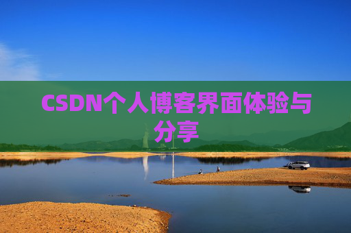 CSDN个人博客界面体验与分享